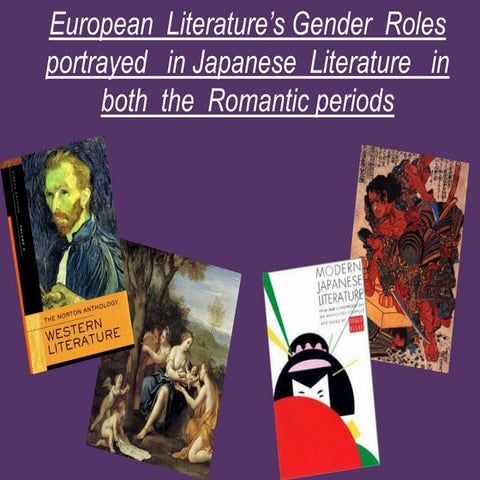 Europen gender roles portrayed in Japanese literature