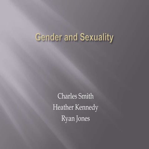 Gender and sexuality | PPTX