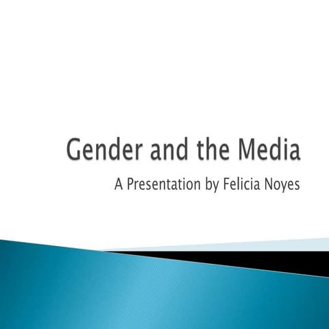 Gender and the media | PPT