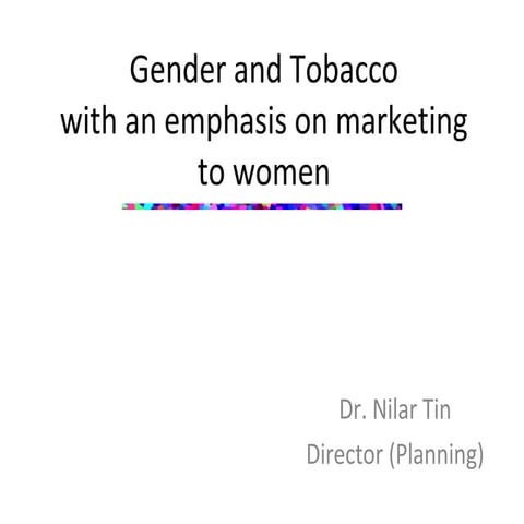Gender and tobacco final 31st may