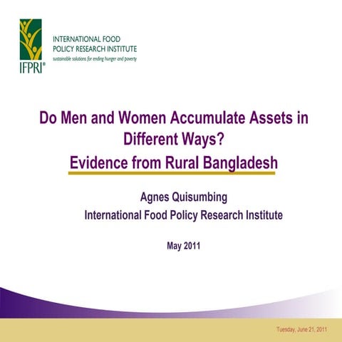 Gender assets shocks_ifpri bbl may 2011