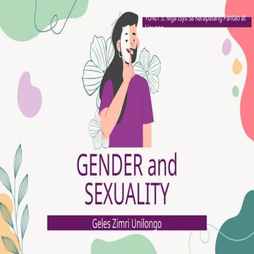 Gender at Sexuality and gender and sexuality | PPTX