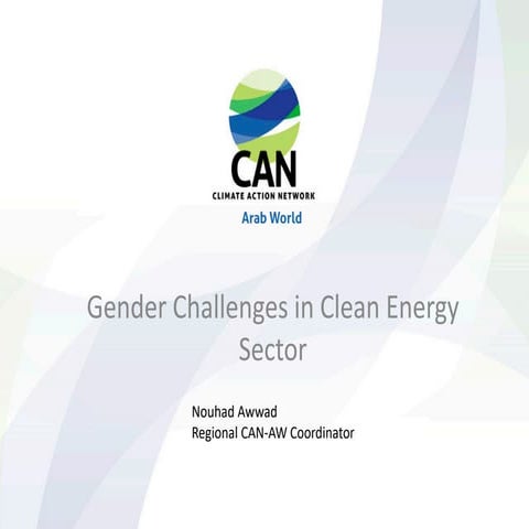 Gender challenges in clean energy sector can network