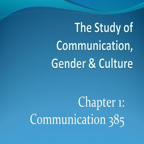 Gender chapter 1