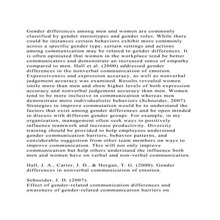 Understanding Gender Communication: Bridging the Gap | PDF