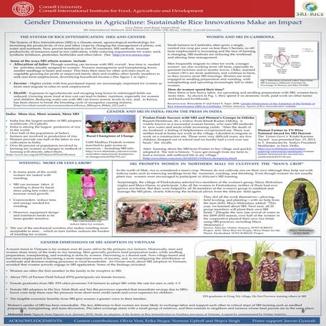 1327- Gender dimensions in agriculture 