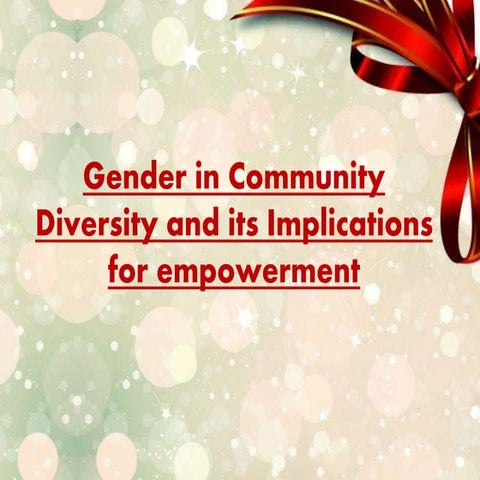 Gender diversity in gender sensitization