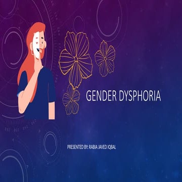 gender dysphoria in mental health & psychopathology