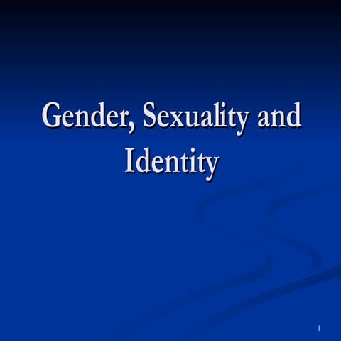 Gendered Identities