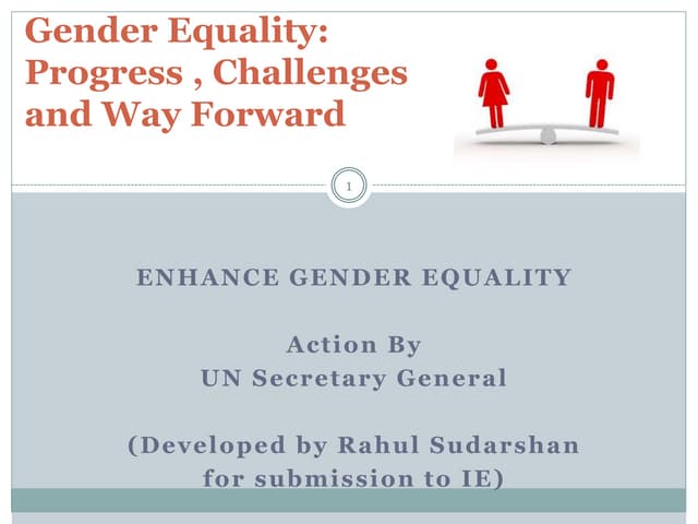 Gender equality.action by un sg