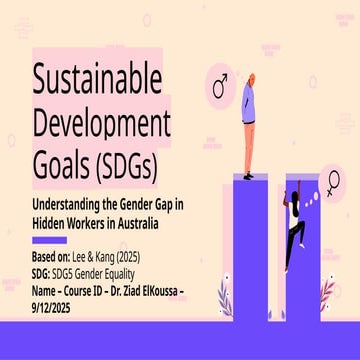 Gender Equality as a sustainable development goal | PPTX