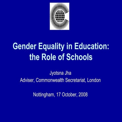 Gender equality in_education