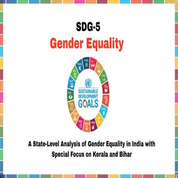 A State-Level Analysis of Gender Equality in India with Special Focus ...