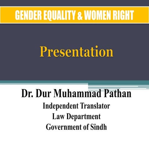 Women's rights presentation | PPT