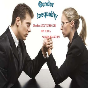 Gender inequality