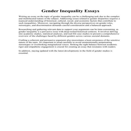 Gender Inequality Essays.pdf