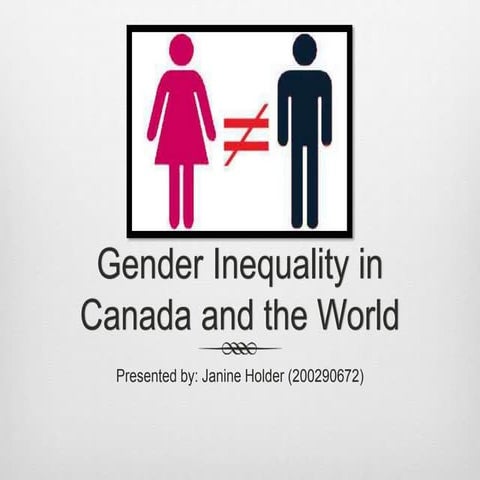 Gender Inequality Presentation 