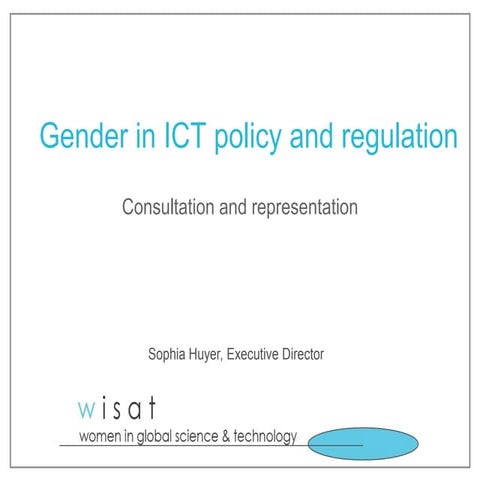 Gender equality and empowerment of women through ICT | PPTX