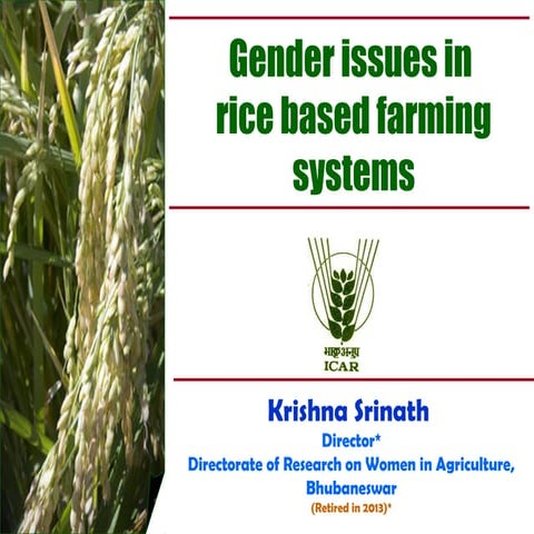 Gender issues in_ricefarming_crri