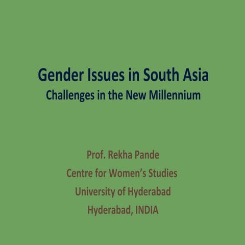 Gender issues in_south_asia_challenges_i
