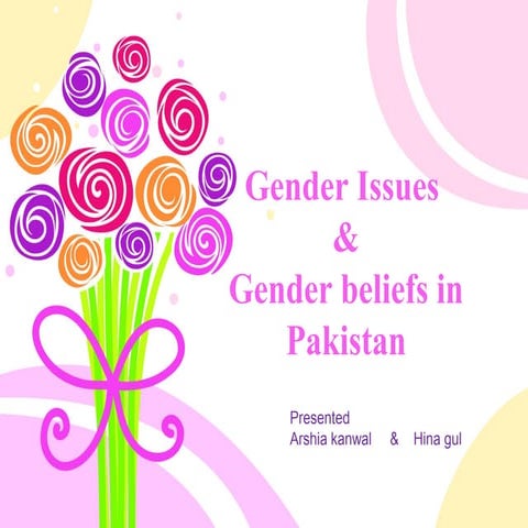 Gender issues and gender believe in Pakistan 