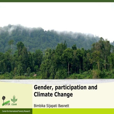 Gender, participation and cimate change