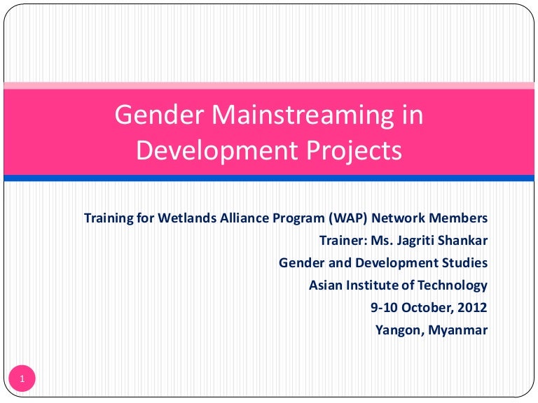 gender-mainstreaming-in-development-projects
