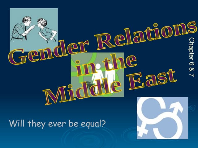 Gender Relation In The Middle East