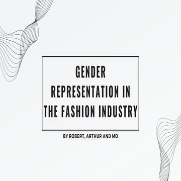 Gender Representation In The Fashion Industry | PDF