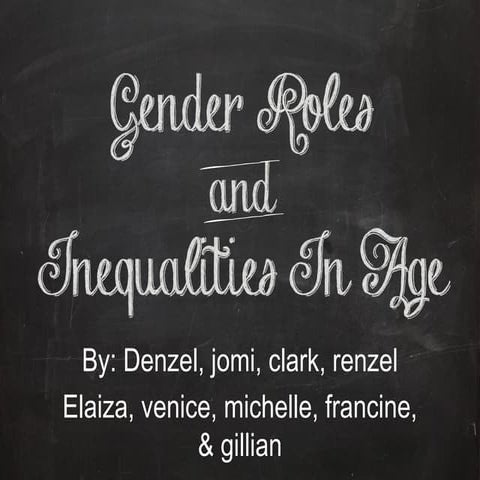 Gender roles