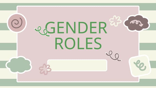 GENDER ROLEpptxd d d d d d d d d d d d d  d d
