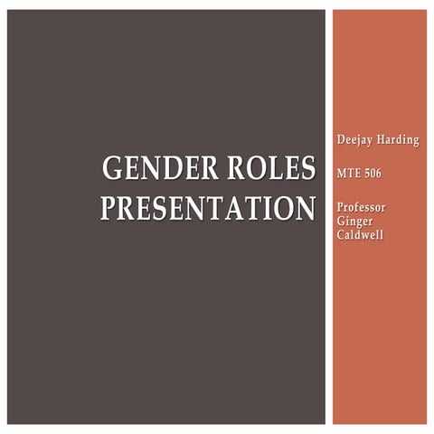 Gender roles presentation