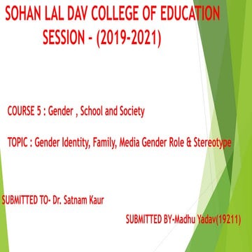 Gender,school and society