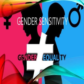 Gender sensitivity