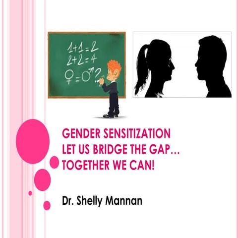 Gender sensitization # Let us bridge the gap # Together we can!