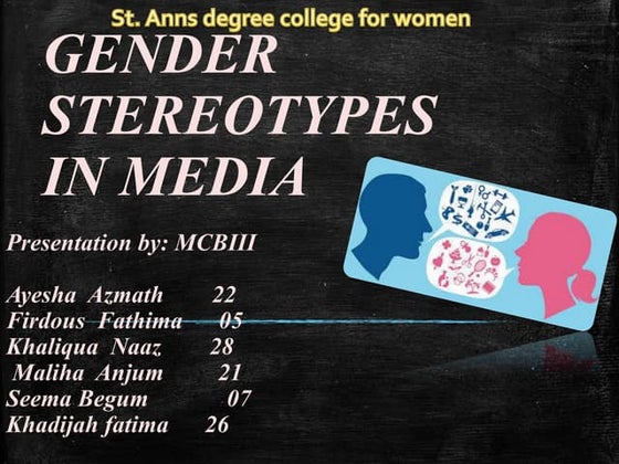 GENDER STEREOTYPES AND GENDER ROLES | PPT