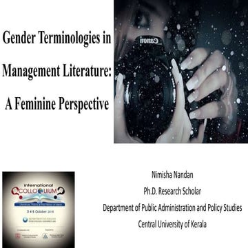 Gender terminologies