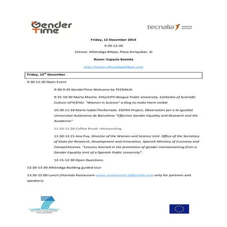 Gender Time - Open Event