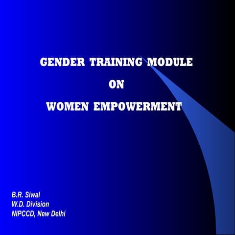 Gender training module