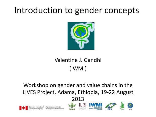 Introduction to gender concepts