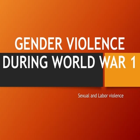 Gender violence during world war 1 (version final)