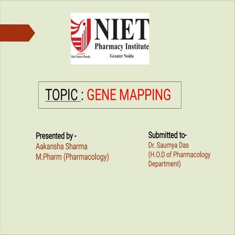Gene mapping and it's type ( genetic mapping and physical mapping) | PDF