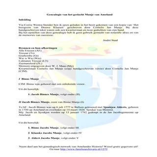 Genealogie van het geslacht van Man...