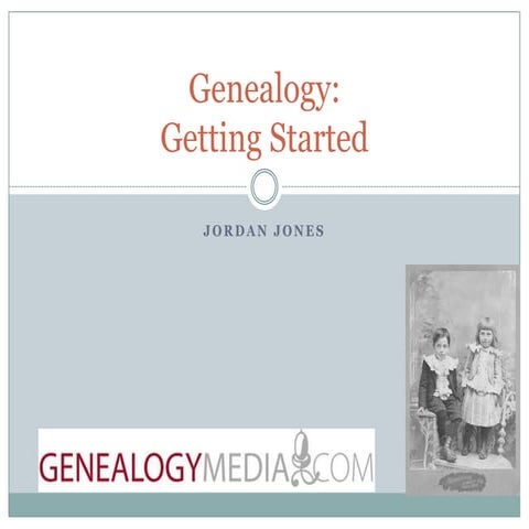 Genealogy: Getting Started