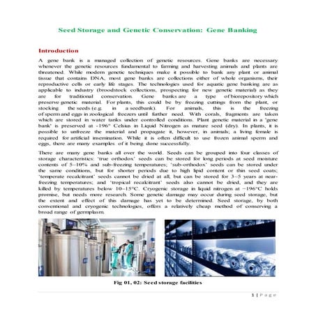 gene banking in fisheries