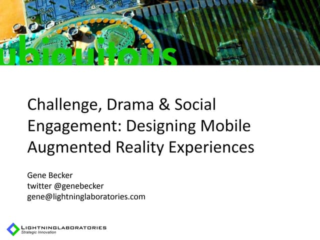 Experience Design for Mobile Augmen...