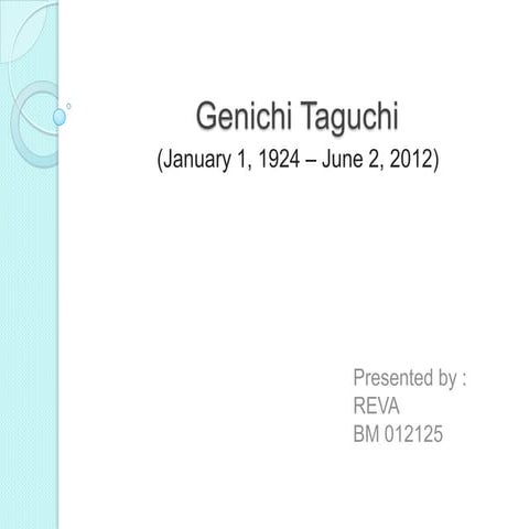 Geneci taguchi