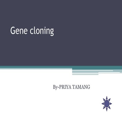 Gene cloning