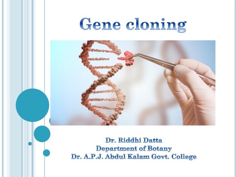 Basics of Gene cloning
