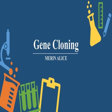 Gene cloning